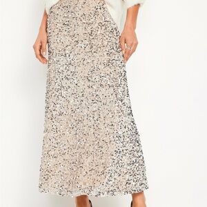 NWT old navy long sequin skirt